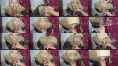 Jilbab Crot di Muka
